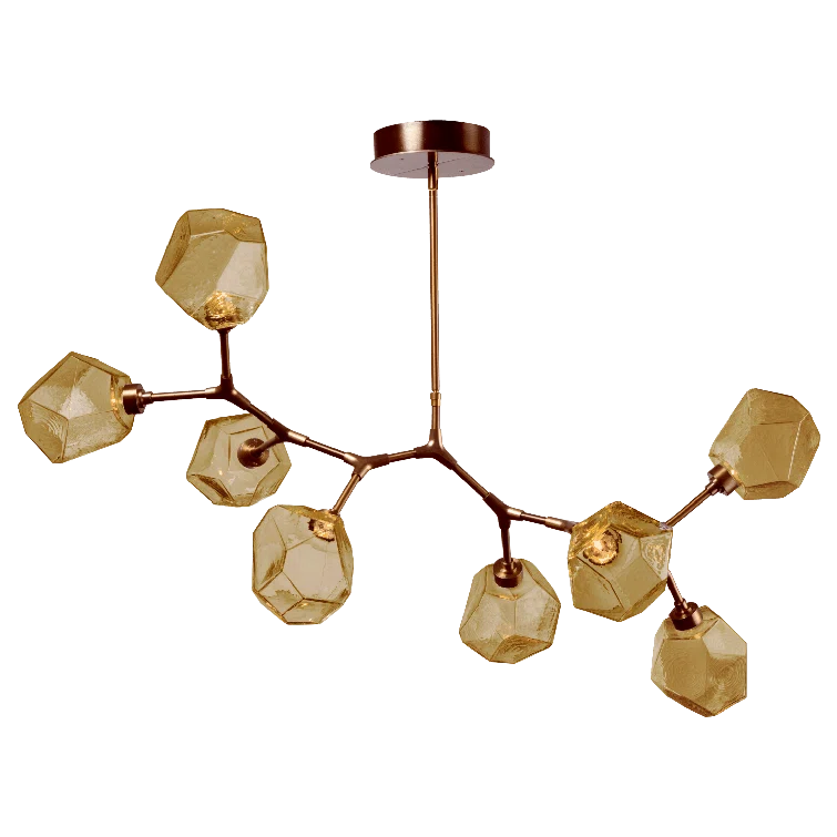 Gem 8 - Light Dimmable LED Modern Linear Chandelier