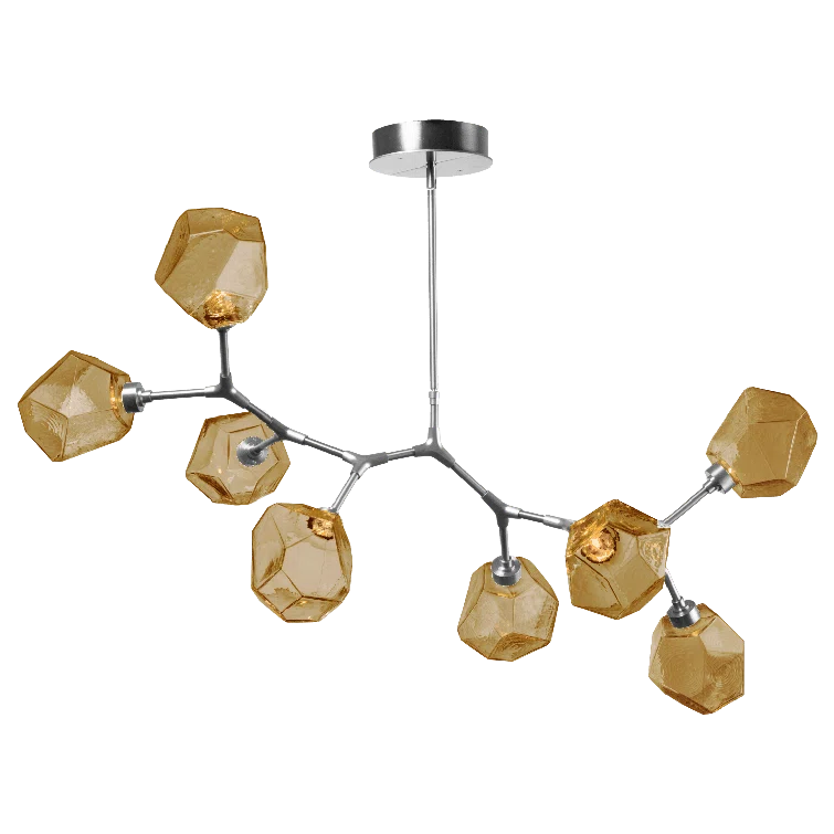 Gem 8 - Light Dimmable LED Modern Linear Chandelier
