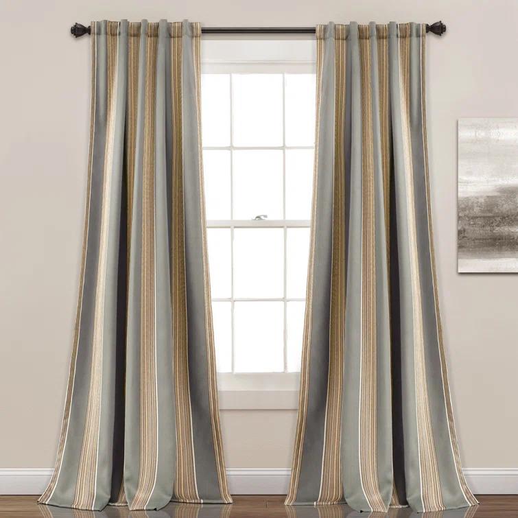 Lush Decor Julia Polyester Room Darkening Sliding Panel Pair (Set of 2)