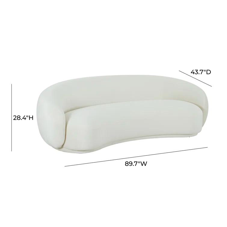 Kendall 90'' Velvet Upholstered Sofa