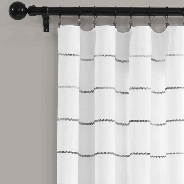 Lush Decor Reyna Semi Sheer Curtain Pair (Set of 2)