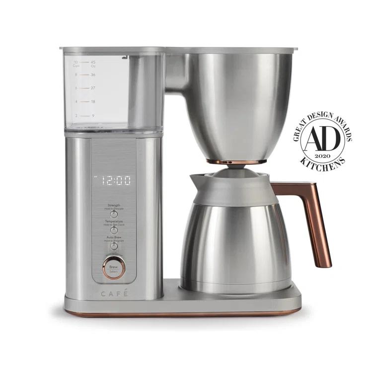 Café C7CDABS2RS3 Café 10-Cup Specialty Drip Coffee Maker with Glass Carafe