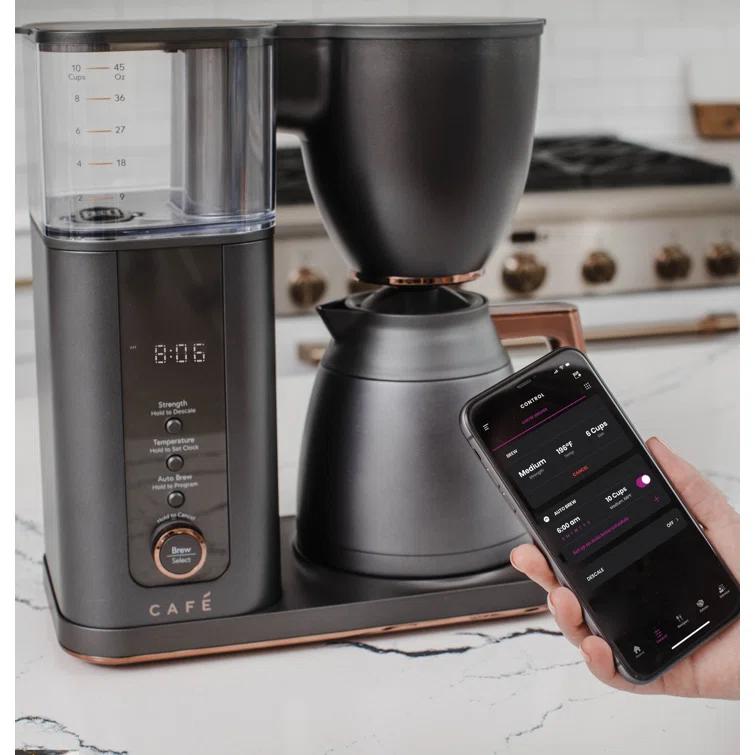 Café ™ Matte Black 10-Cup Drip Coffee Maker with Thermal Carafe