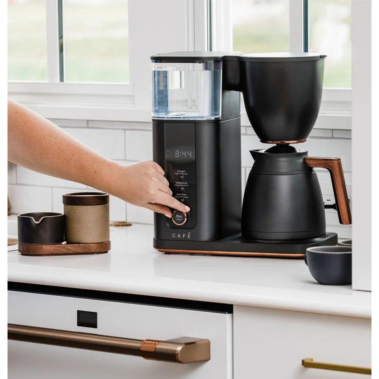 Café ™ Matte Black 10-Cup Drip Coffee Maker with Thermal Carafe