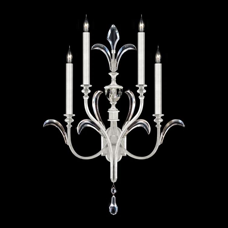 Beveled Arcs Candle Wall Light