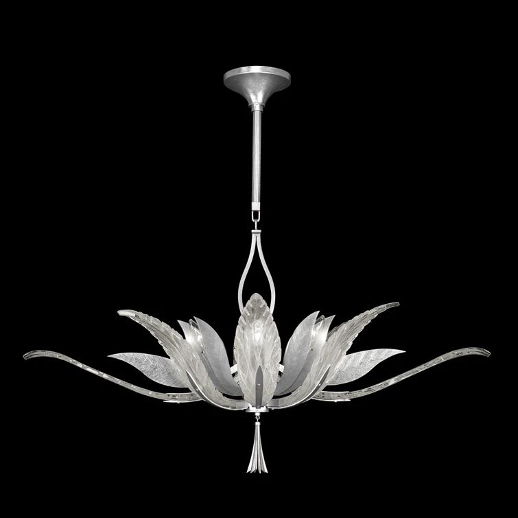 Fine Art Handcrafted Lighting Plume 40" Oblong Pendant