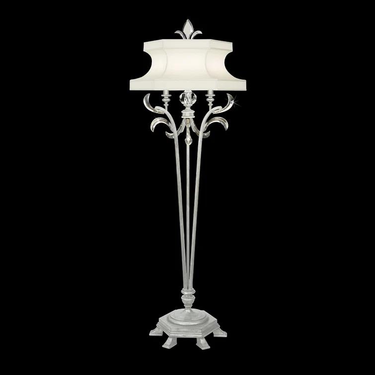 Fine Art Handcrafted Lighting Beveled Arcs 72'' Traditional Floor Lamp