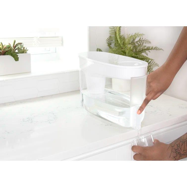 LifeStraw Home 18-Cup White Plastic Water Filter Dispenser