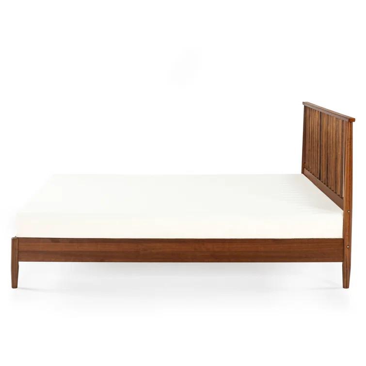 Rashay Mid-Century Modern Solid Wood Spindle Platform Bed
