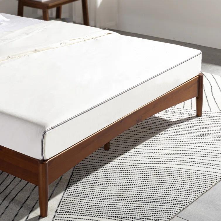 Rashay Mid-Century Modern Solid Wood Spindle Platform Bed