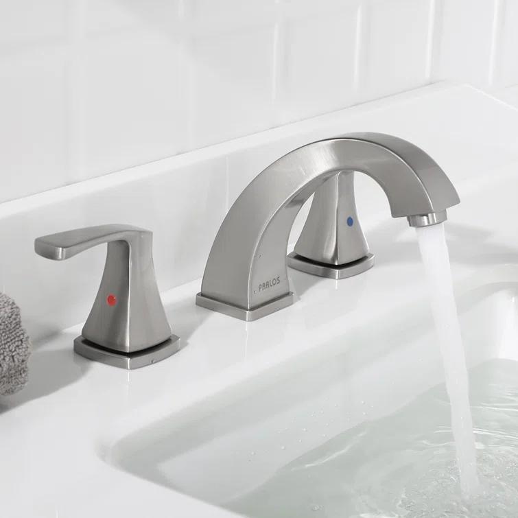Widespread 2-handle Bathroom Faucet with Drain Assembly