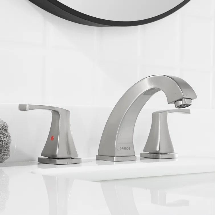 Widespread 2-handle Bathroom Faucet with Drain Assembly