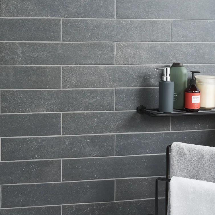 Sanskrit 4" x 19" Porcelain Patterned Subway Wall & Floor Tile