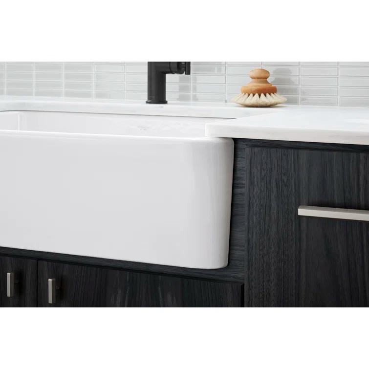 Ironridge 34" Undermount Single-Bowl Farmhouse Cast Iron Kitchen Sink with Apron Front