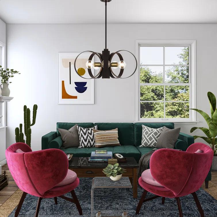 Babara 6 - Light Dimmable Geometric Chandelier