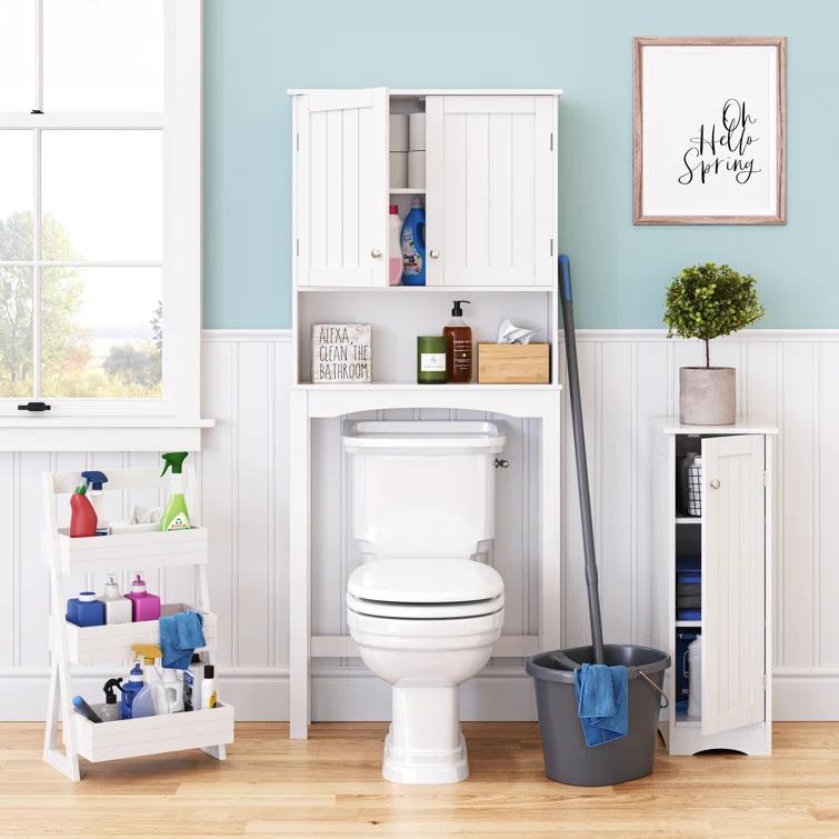 RiverRidge Home RiverRidge Home Lightweight Portable 3-Shelf Storage Caddy Organizer - White