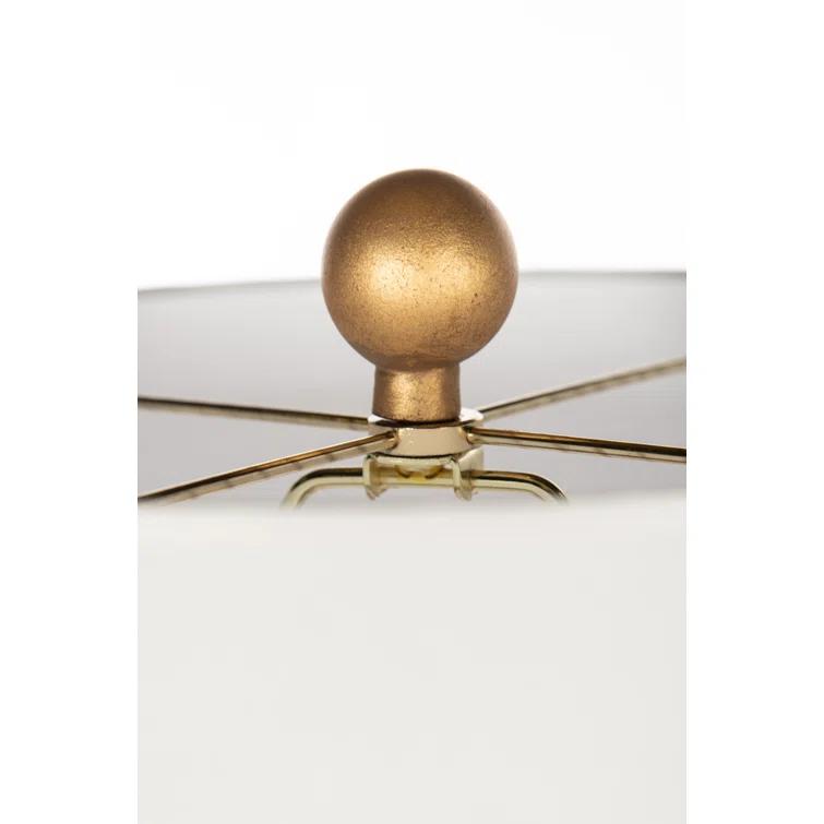 Bradburn Home Crysanthemum Blanc Ceramic Table Lamp