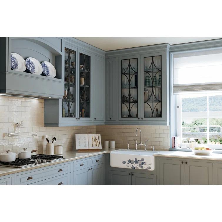 Georgian Era Bridge Kitchen Faucet With Side Spray