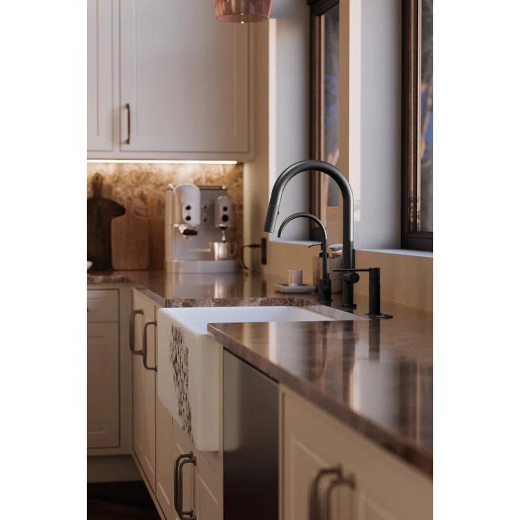 Shaker 33" Single Bowl Farmhouse Apron Front Fireclay Kitchen Sink