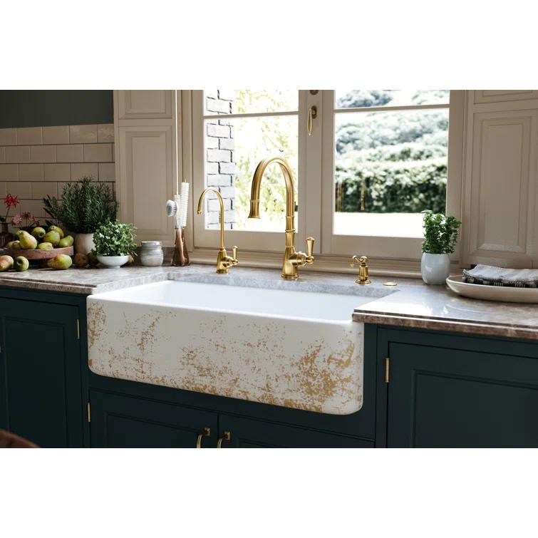 Perrin & Rowe U.4734PN-2 Georgian Era Pull-Down Touchless Kitchen Faucet