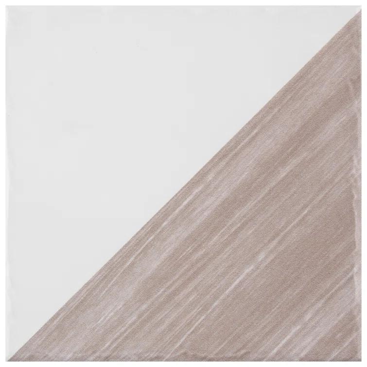 Triangle 6" x 6" Ceramic Patterned Wall Tile