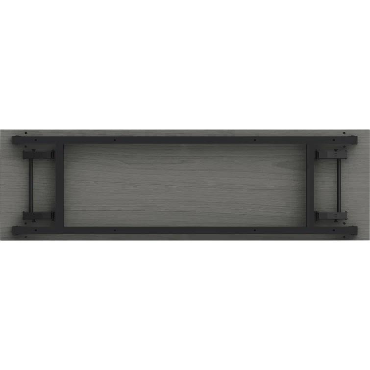 Rectangle 2 Person Flip Top 18'' L Modular Training Table with Modesty Panel