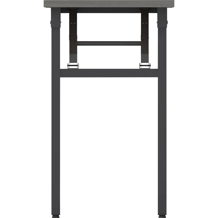 Rectangle 2 Person Flip Top 18'' L Modular Training Table with Modesty Panel
