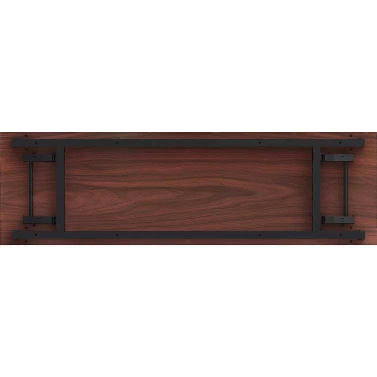 Rectangle 2 Person Flip Top 18'' L Modular Training Table with Modesty Panel