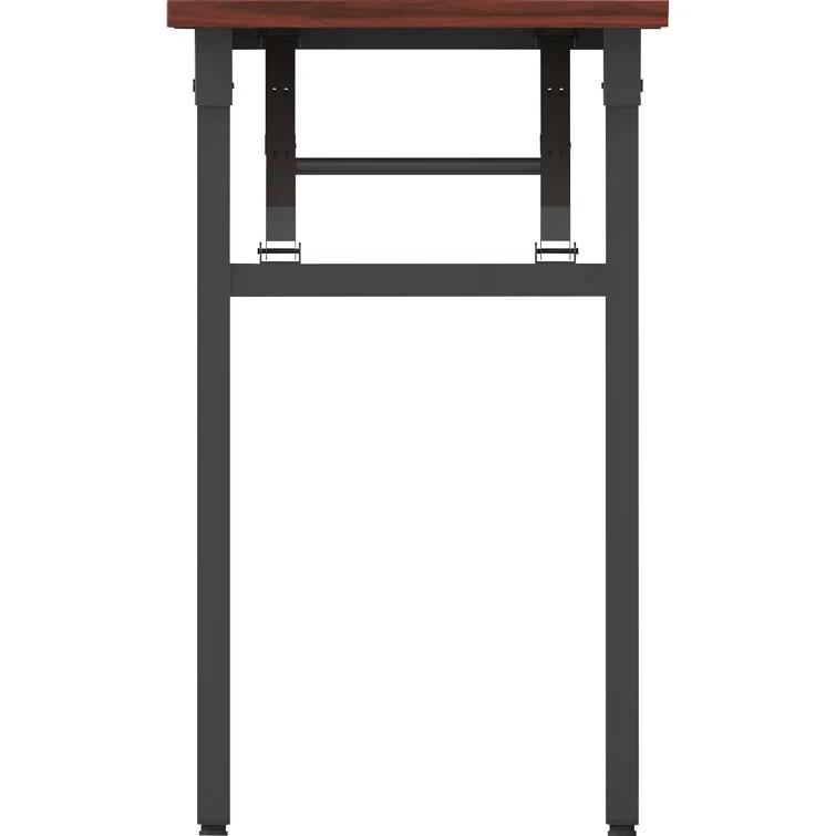 Rectangle 2 Person Flip Top 18'' L Modular Training Table with Modesty Panel