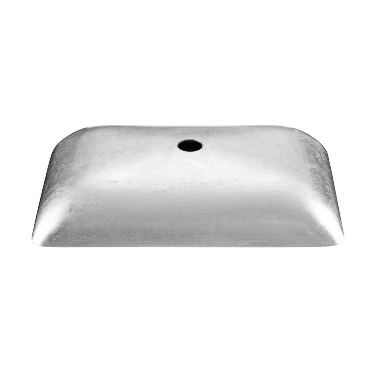 Cascade Rectangular Glass Vessel Sink with Faucet