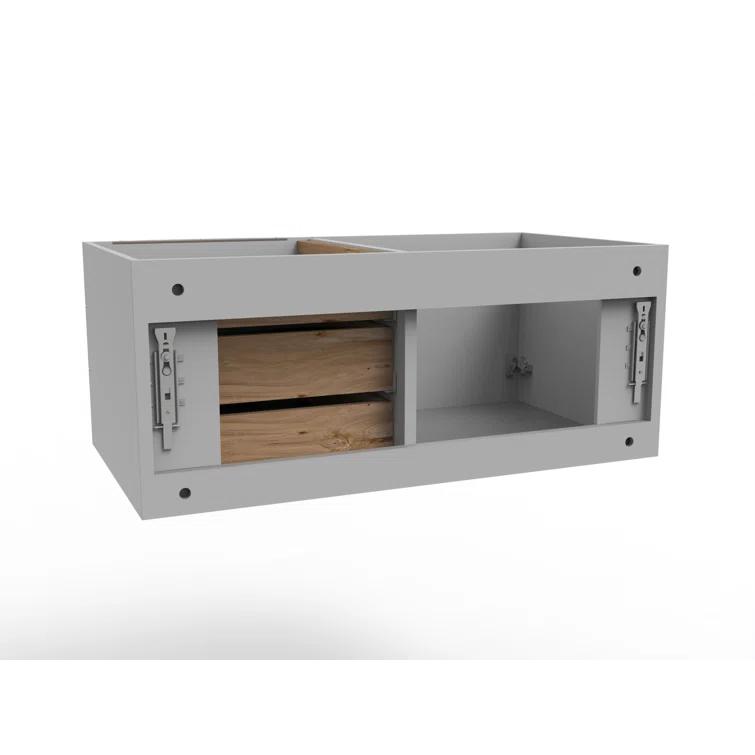 35" Wall Mounted Single Bathroom Vanity Base Only