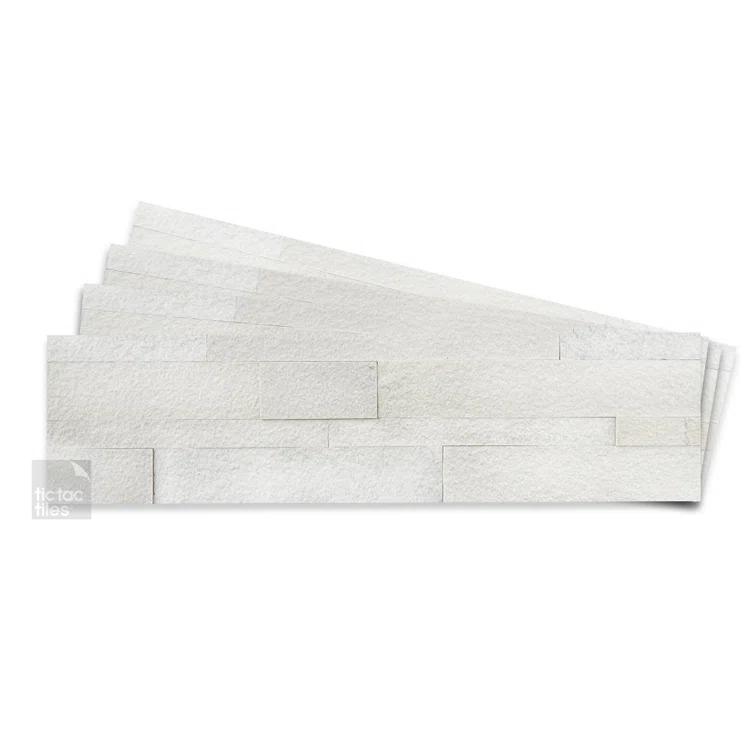 5.9'' W x 23.6'' L Natural Stone Peel and Stick Mosaic Tile
