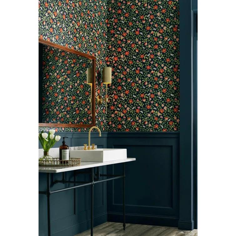 Rifle Paper Co. Primrose 20' L x 20.5" W Peel and Stick Wallpaper Roll