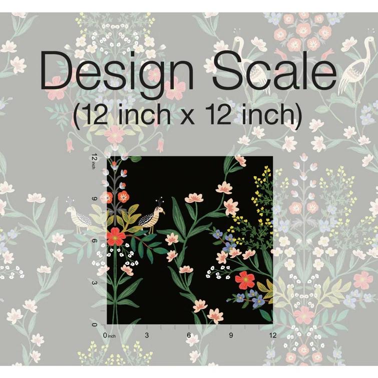 Luxembourg 20' L x 27" W Peel and Stick Wallpaper Roll