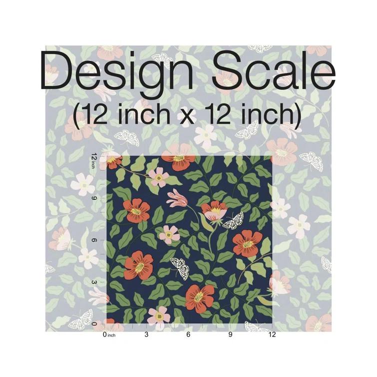 Rifle Paper Co. Primrose 20' L x 20.5" W Peel and Stick Wallpaper Roll