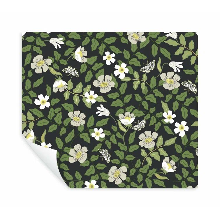 Rifle Paper Co. Primrose 20' L x 20.5" W Peel and Stick Wallpaper Roll