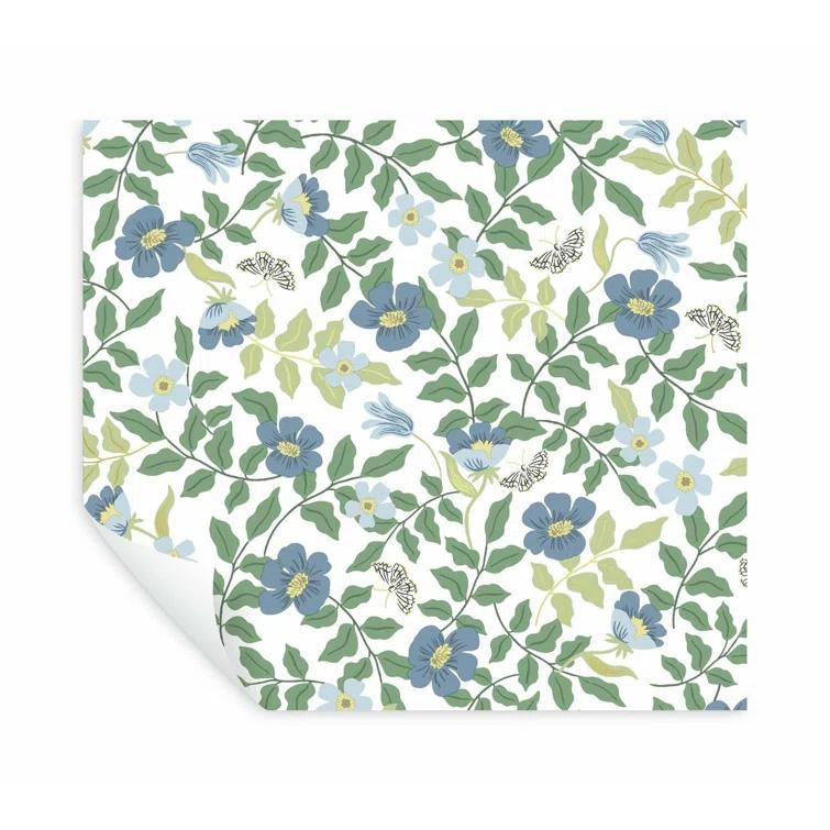 Rifle Paper Co. Primrose 20' L x 20.5" W Peel and Stick Wallpaper Roll