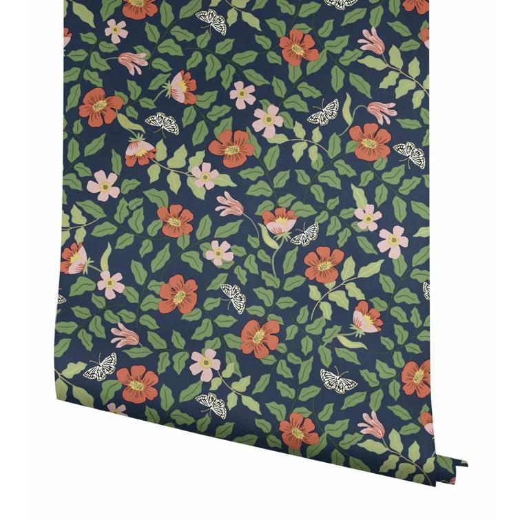 Rifle Paper Co. Primrose 20' L x 20.5" W Peel and Stick Wallpaper Roll