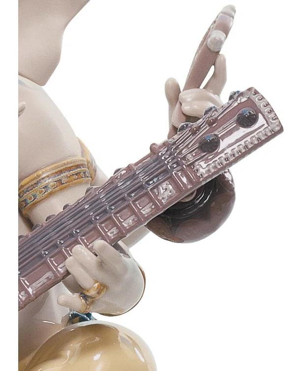 Lladro Veena Ganesha Figurine