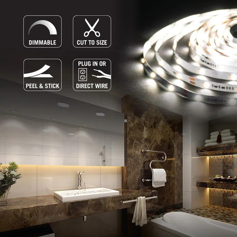 RibbonFlex Home 24V Dim-to-Warm White LED Strip Light Kit