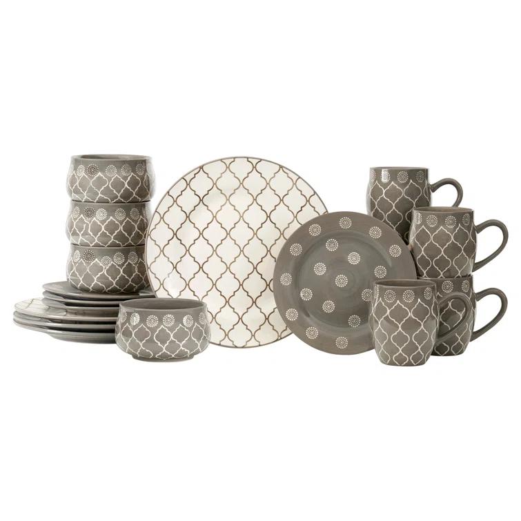 Baum Moroccan 16 Piece Dinnerware Set