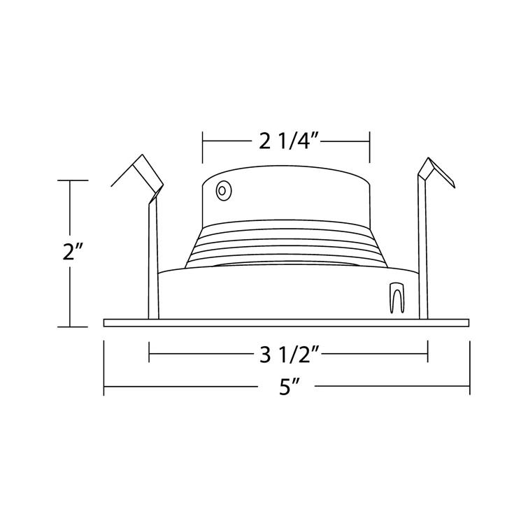 4'' Baffle Recessed Trim
