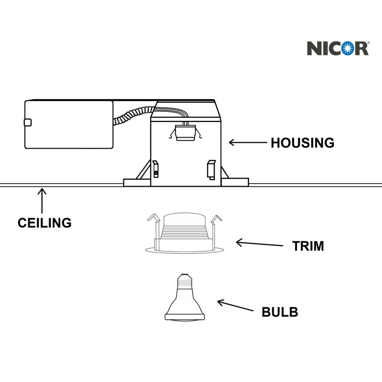 4'' Baffle Recessed Trim