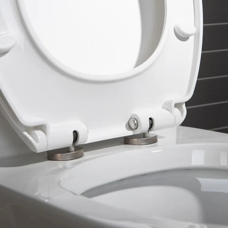 1.28 GPF Elongated Comfort ADA Height One Piece Dual-Flush Toilet with Soft-Closing Seat,MAP Flushing 1000G