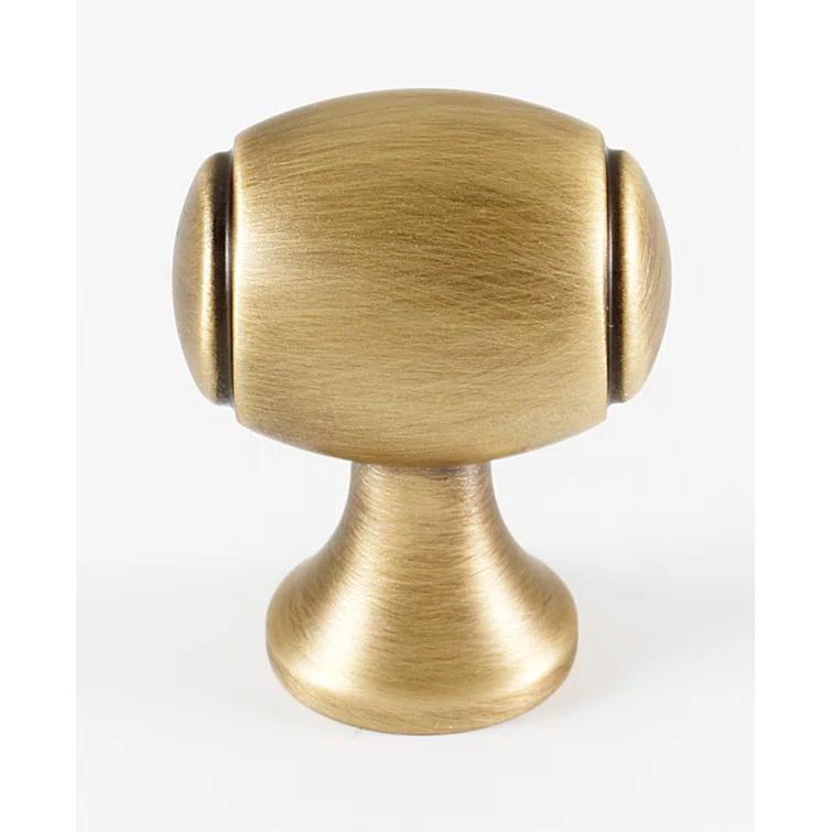 Alno A981-1 Royale 1" Traditional Estate Solid Brass Oval Cabinet Knob / Drawer Knob -