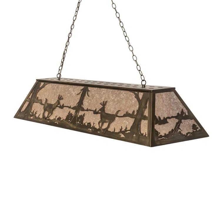 Corley 6 - Light Antique Copper Pool Table Lights Pendant