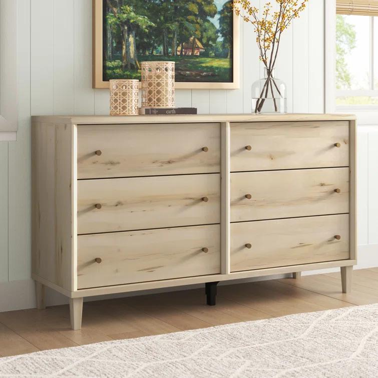 Anders 6-Drawer Wood Dresser