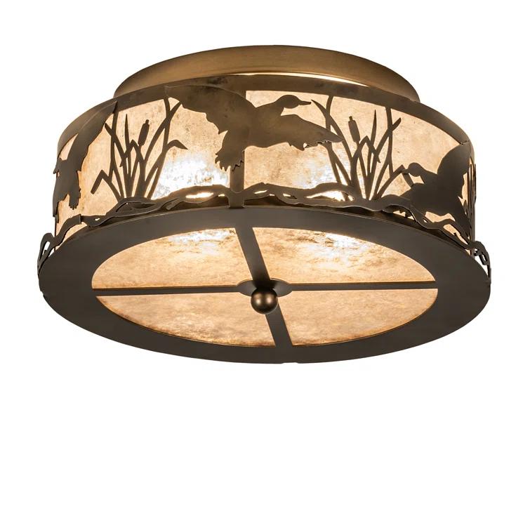 Meyda Lighting Mica Semi Flush Mount