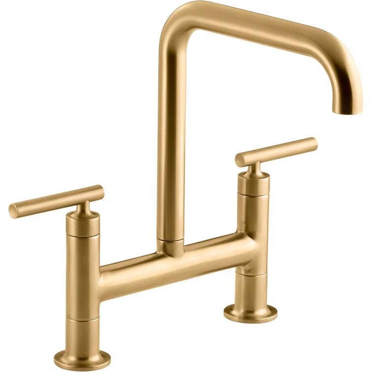 Purist® Two-Hole Deck-Mount Bridge Kitchen Sink Faucet