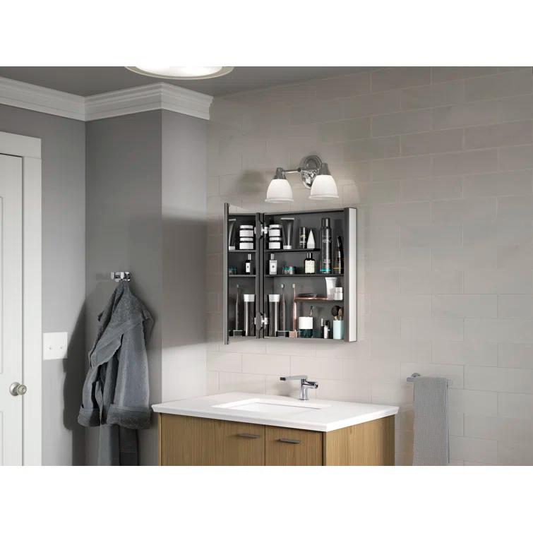 Forte 2 Light Indoor Bathroom Vanity Light Fixture, Position Facing Up or Down, UL Listed